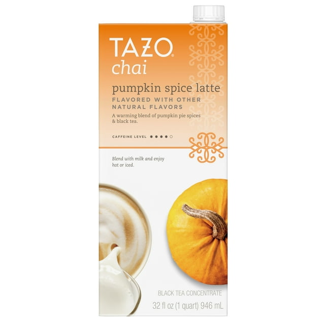 Tazo Chai Pumpkin Spice Latte, Tea Concentrate, 32 Oz