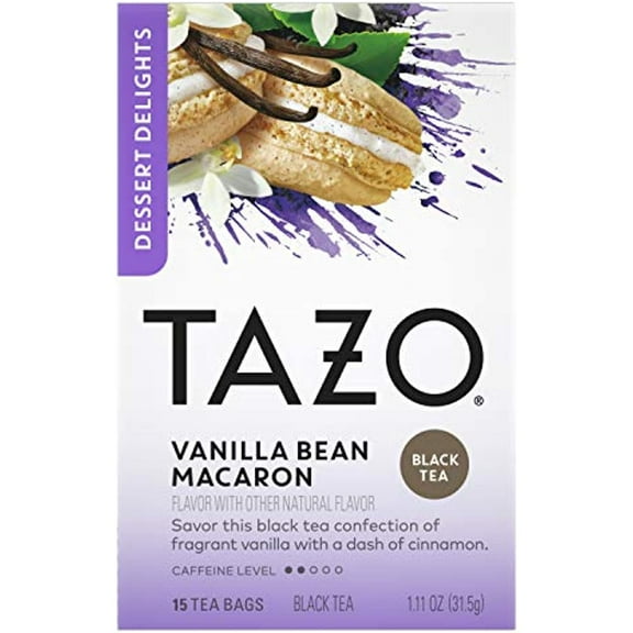 Tazo Dessert Delights Tea Vanilla Bean Macaron Sugar And Calorie Free 15 Count
