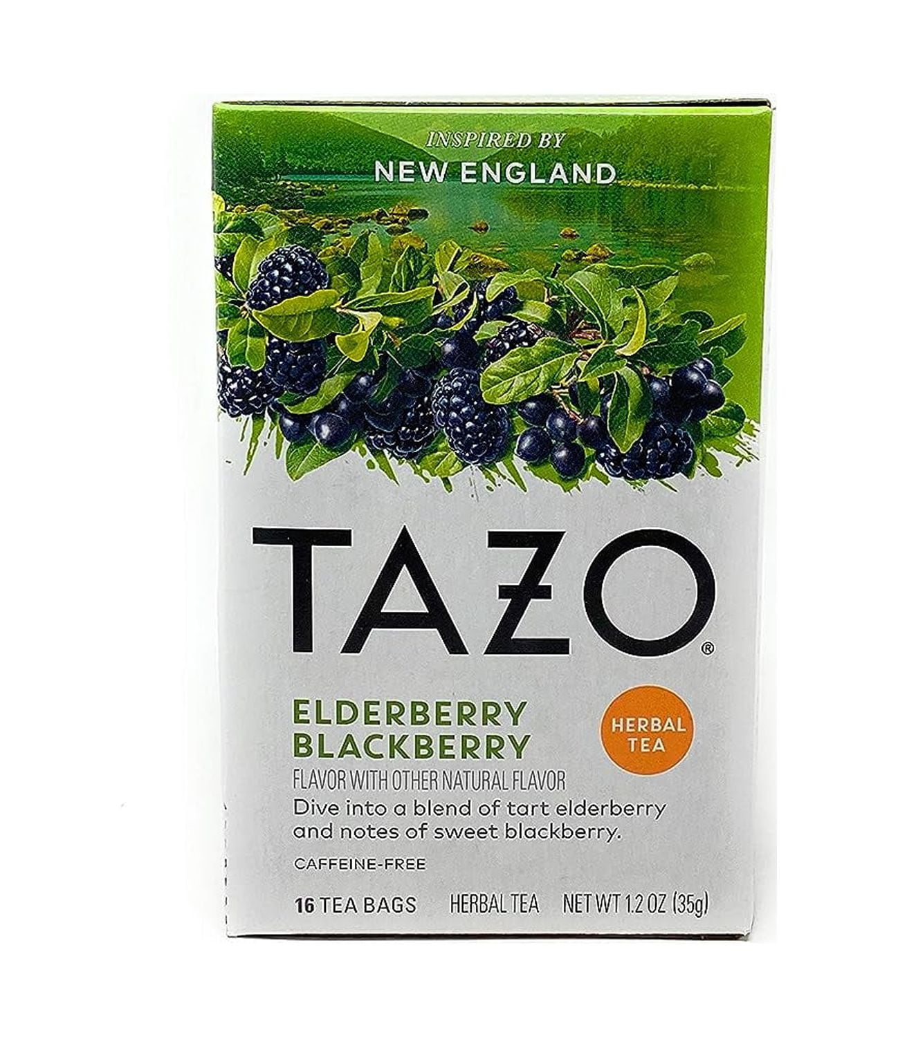 Tazo Elderberry Blackberry Tea Bags 16 bags 1 box
