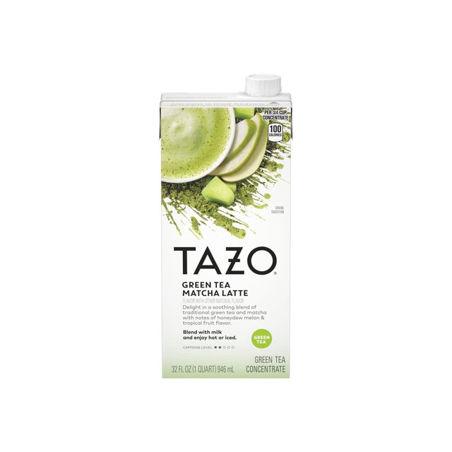 Tazo Green Tea Matcha Latte Tea concentrate 32 fl.oz pack of 6