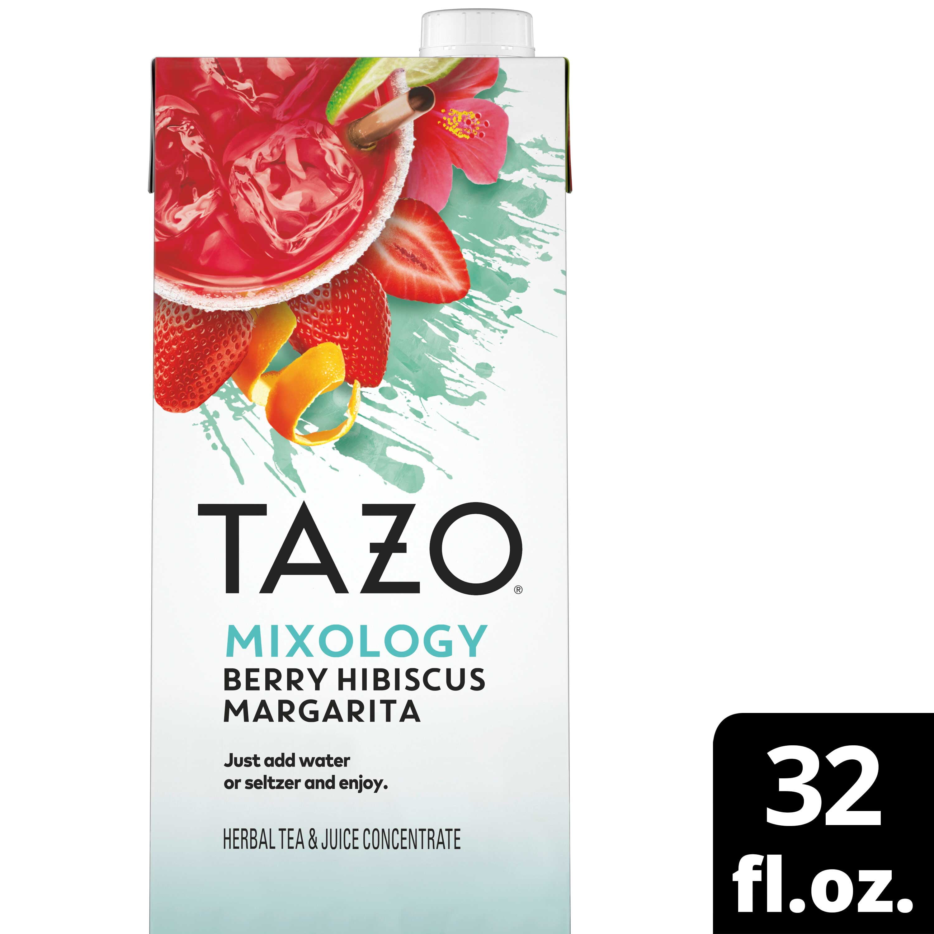 Tazo Mixology Berry Hibiscus Margarita Herbal Tea Concentrate, 32 Ounce