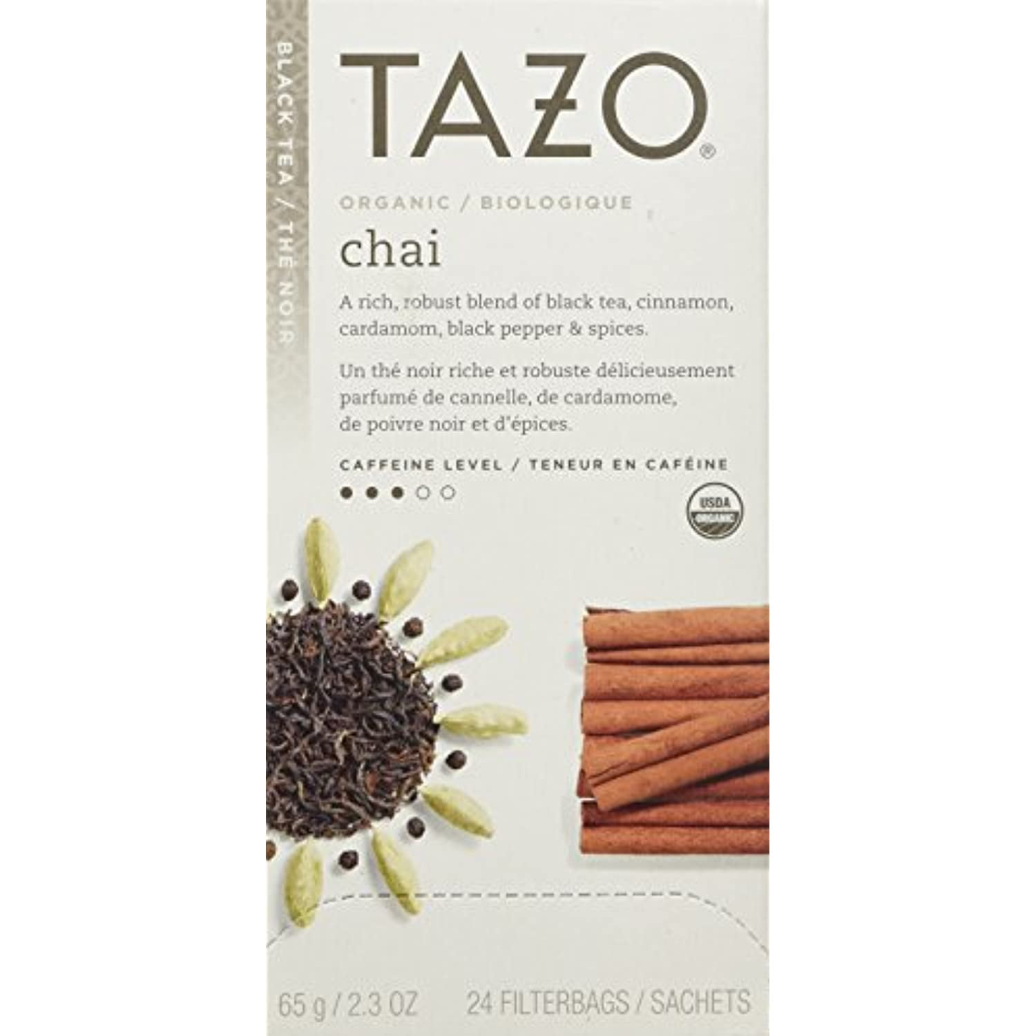 Tazo Organic Chai, 24 Tea Bags 2.3Oz