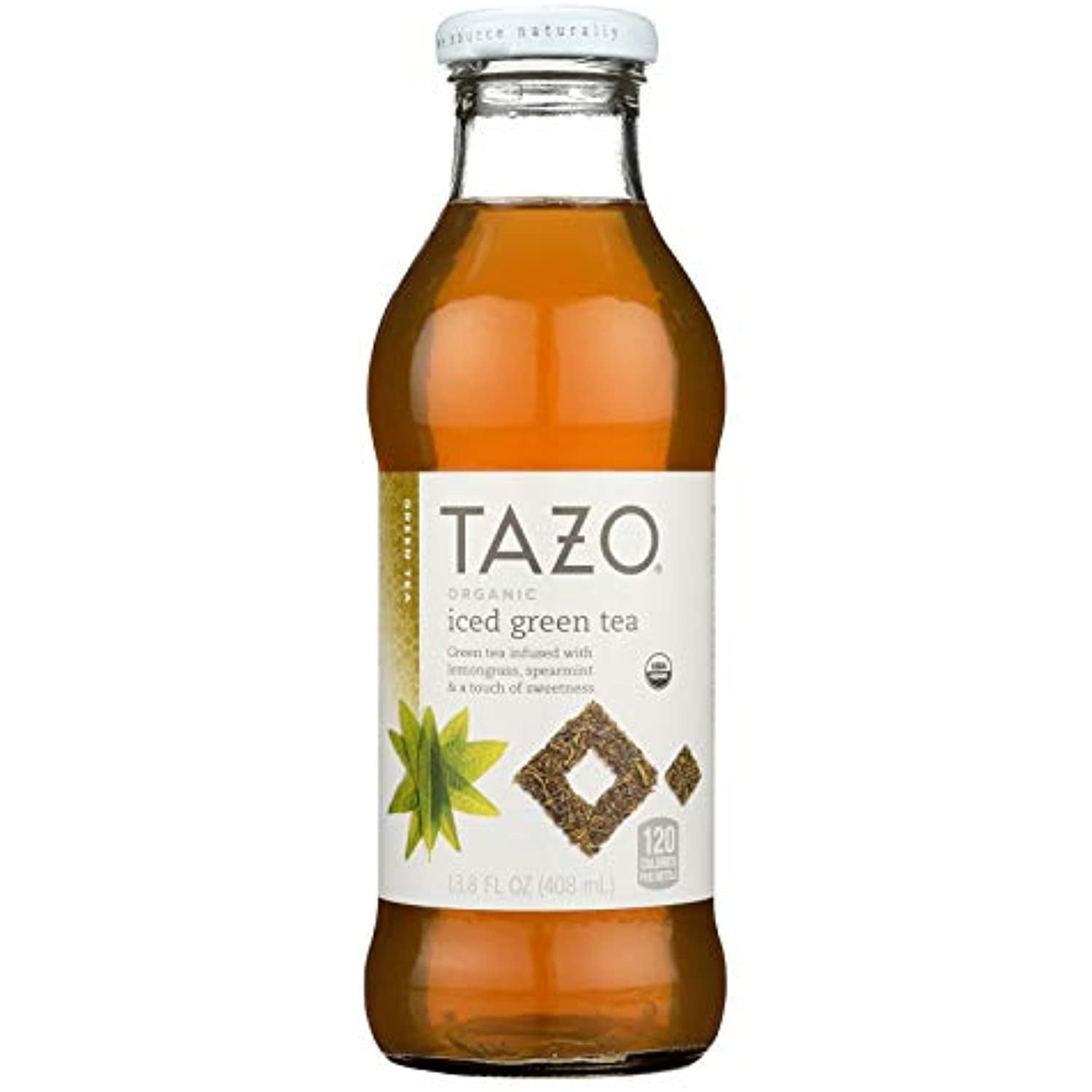 Tazo Organic Green Iced Tea, 13.8 Oz, 12Ct