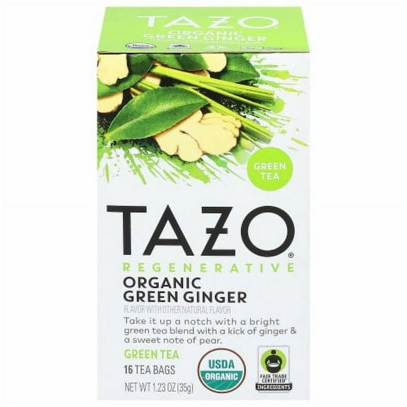 Tazo Regenerative Organic Green Ginger Tea Bags