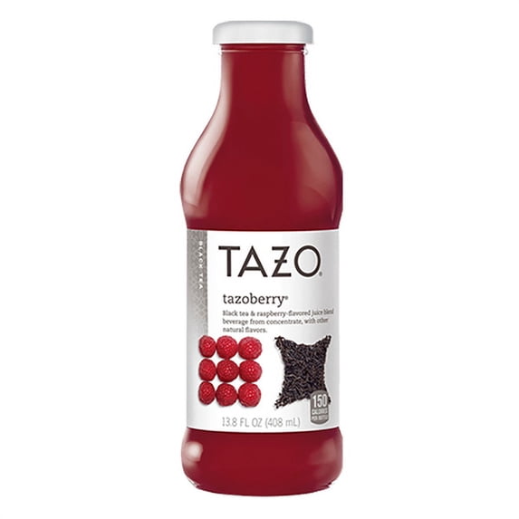Tazo Tazoberry Black Tea 13.8 oz Glass Bottles - Pack of 12