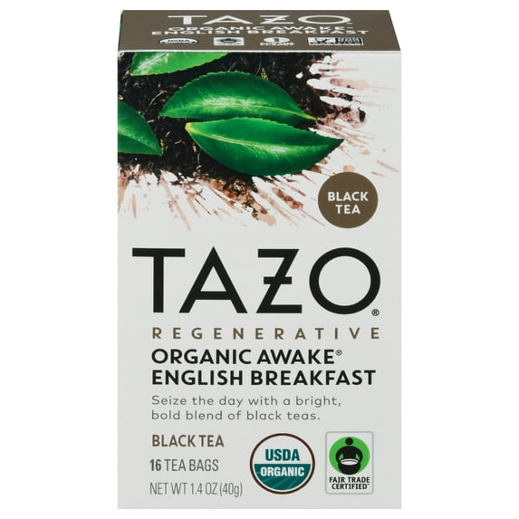 Tazo Tea Bags Awake Organic 16 Bags (Pack Of 6)