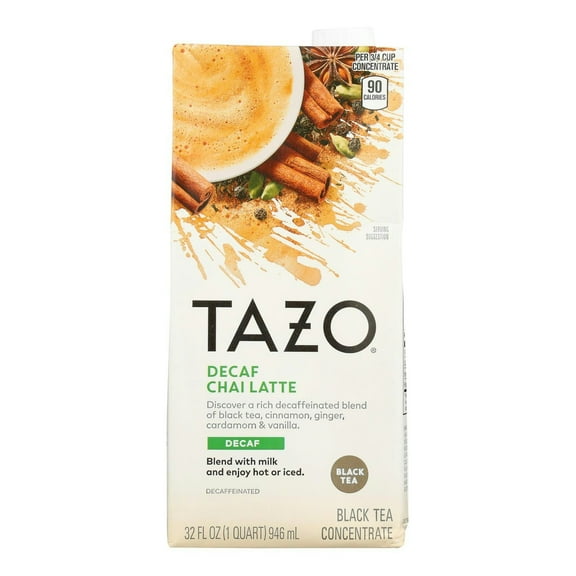 Tazo Tea Concentrate Decaf Chai 32 fl oz (Pack of 6)