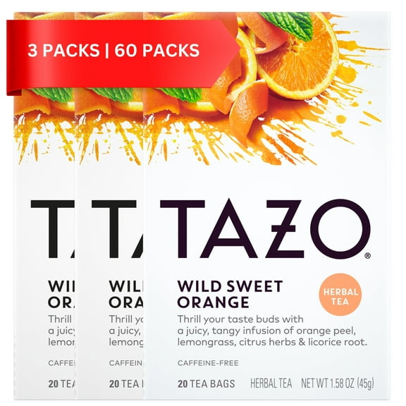 Tazo Tea Herbal Wild Sweet Orange Tea (Pack Of 3)