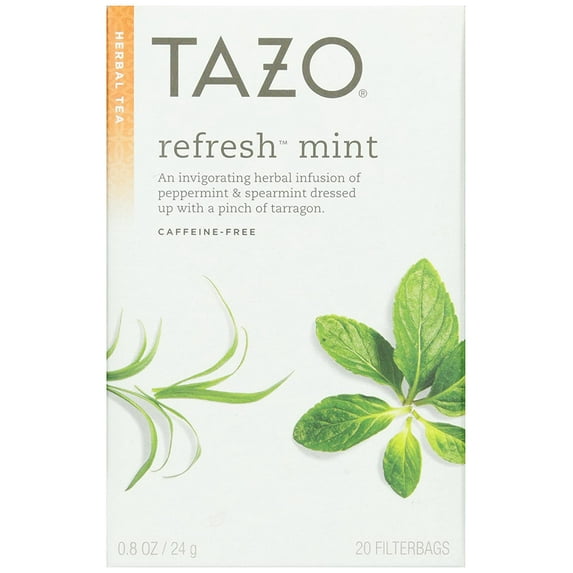 Tazo Tea, Refresh Mint, Tea Bags, 20 ct