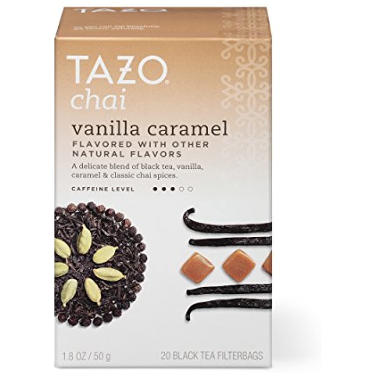 Tazo, Tea Vanilla Caramel Chai Filterbags, 20 Count