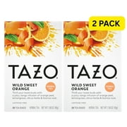 Tazo Wild Sweet Orange Herbal Tea Bags, Caffeine-Free, 20 Ct (Pack of 2), 40 Total Tea Bags