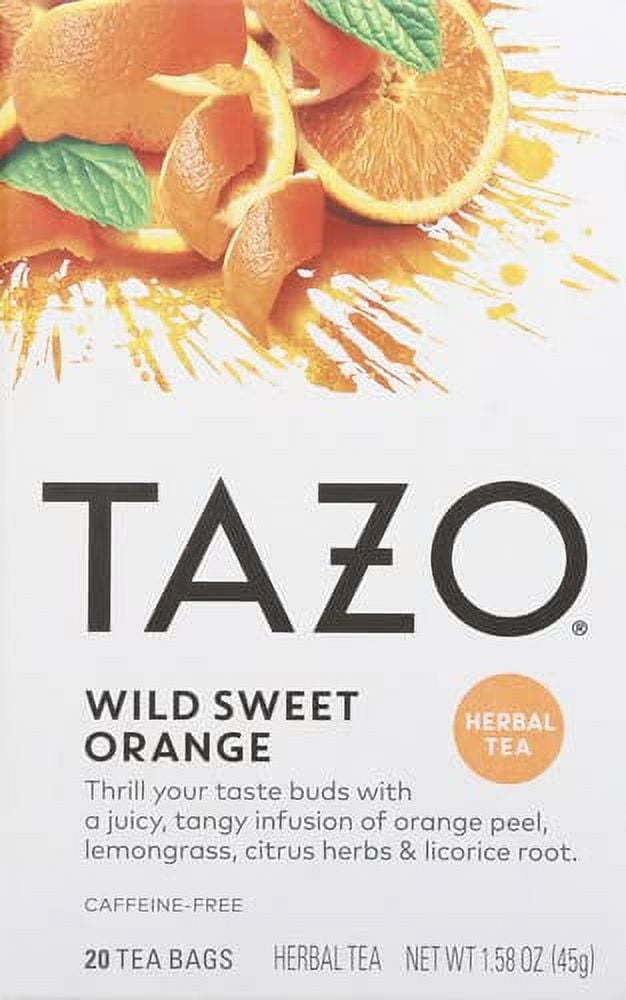 Tazo Wild Sweet Orange Herbal Tea, 20 ct