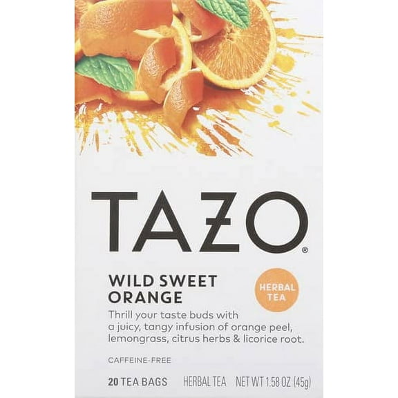 Tazo Wild Sweet Orange Herbal Tea, 20 ct