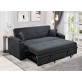 thumbnail image 1 of Tazz Pull-Out Sleeper Sofa - Dark Blue, 1 of 16