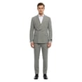 thumbnail image 1 of Tazzio Skinny Fit Double Breasted Shawl Collar 2pc Suit Set, 1 of 4