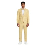 Tazzio Skinny Fit Shawl Lapel 2 Piece Spring Suit Set Includes Bowtie