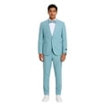 thumbnail image 1 of Tazzio Skinny Fit Shawl Lapel 2 Piece Spring Suit Set Includes Bowtie, 1 of 3