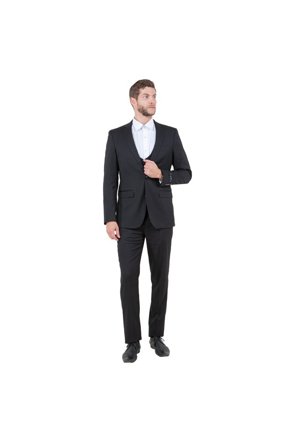 Ultra Slim Solid 3 Piece Suit Set, 15 Color Options