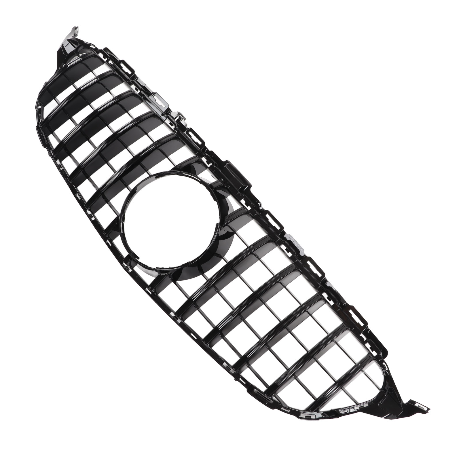 Tbest Front Bumper Grill,For GT Style Grille Replacement For Benz C