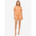 thumbnail image 1 of Tbfashion Women's Short Sleeve Lapel Button Front Top Shorts 2 Piece Outfit Set, 1 of 3