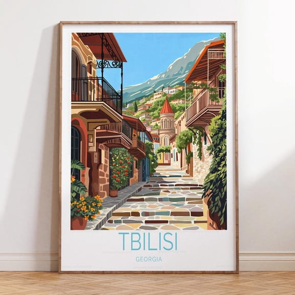 Tbilisi Georgia Travel Scenery Home Decor Wall Art V2 Unframed Paper Print
