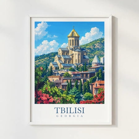 Tbilisi Georgia Wall Art Print Historic City Decor Unframed Paper Print