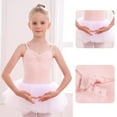 thumbnail image 1 of Tbopshirt 2Pcs Baby Girls Outfit Baby Girls Children's Dance Leotard Clothes Summer Sling Cross Back Training ClothesOne-piece Gym Suit Rubber Band Skirt Set, 1 of 4