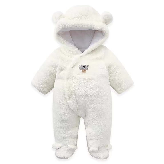 Tbopshirt Baby Girl Clothes,Baby Fleece Onesie Jumpsuit Romper,New Baby Placket and Velvet Jumpsuit Outdoor Climbing Clothes,Baby Winter Clothes,Baby Girls Bodysuits Hooded,Gifts for Toddler Girls
