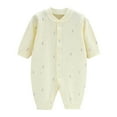 thumbnail image 1 of Tbopshirt Baby Girl Clothes,Baby Jumpsuit Romper,Child Printing Newborn Button V-Neck Long Sleeved Long Rompers,Baby Winter Clothes,Baby Girls Bodysuits,Gifts for Toddler Boys Girls, 1 of 4