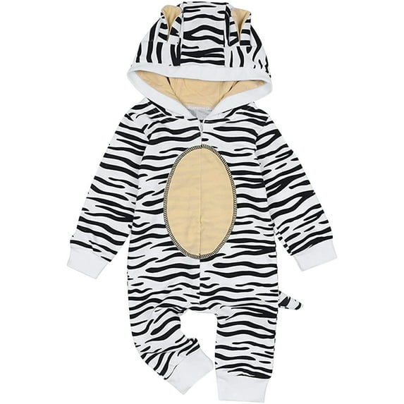 Tbopshirt Baby Girl Clothes,Baby Jumpsuit Romper,Children's Cute Stripe Printed Baby Hooded Long Sleeve Long Crawler Clothes,Baby Winter Clothes,Baby Girls Bodysuits,Gifts for Toddler Boys Girls