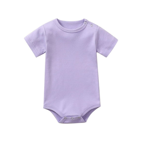 Tbopshirt Baby Girl Romper,toddler Romper,toddler Baby Girls Boys Short Sleeve Solid Color T-Shirt Jumpsuit Romper,Baby Clothes
