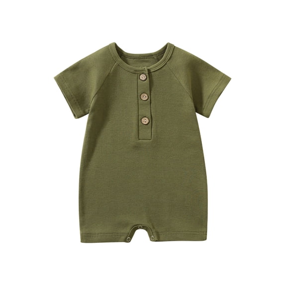 Tbopshirt Baby Girl Romper Deals Clearance,toddler Romper,toddler Baby Girls Boys Short Sleeve Solid Color T-Shirt Jumpsuit Romper,Baby Clothes Clearance Under $5