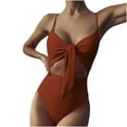 thumbnail image 1 of Tbopshirt Bathing Suits for Women 2 Piece,Womens Swimsuits,Women's Fashion Bikini Set Swimsuit Two Piece Filled Soild Swimwear Beachwear,Swimsuits for Women Plus, 1 of 6