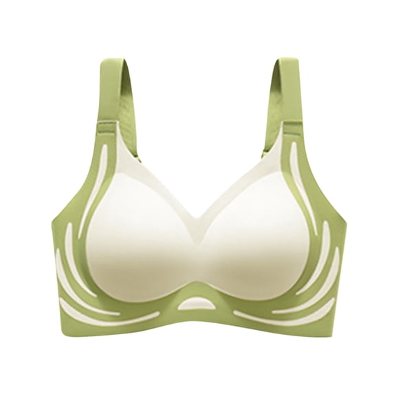 Tbopshirt Bra for Women Adjustable Shoulder Straps Solid Color Backless Seamless Push-Up U-Shaped Beautiful Back Underwear Everyday Wireless Bras