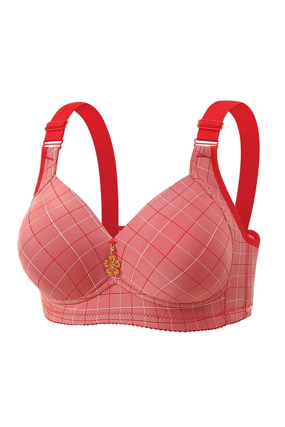 Bra for Women Plus Size Cover Beautiful Back Gathered Push Up Bra Full Coverage Everyday Bras