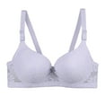 thumbnail image 1 of Tbopshirt Bras for Women Plus Size,Stretch Push-Up Womens Bras,Women's Underwear Sagging,Collar,and Bra With Lace Thin Large Soft Steel Ring Women's Daily Bra, 1 of 4