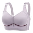 thumbnail image 1 of Tbopshirt Bras for Women Plus Size,Wirefree Padded Bra Push Up,Woman's Embroidered Glossy Comfortable Breathable Bra Underwear No Rims,Women's T-Shirt Bras, 1 of 3