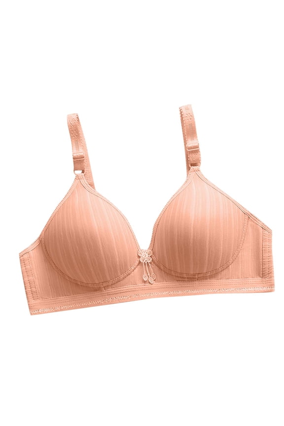 Bras for Women Plus Size,Wirefree Padded Bra Push Up,Woman's Embroidered Glossy Comfortable Breathable Bra Underwear No Rims,Women's T-Shirt Bras