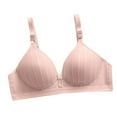 thumbnail image 1 of Tbopshirt Bras for Women Plus Size,Wirefree Padded Bra Push Up,Woman's Embroidered Glossy Comfortable Breathable Bra Underwear No Rims,Women's T-Shirt Bras, 1 of 9