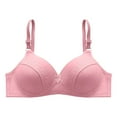 thumbnail image 1 of Tbopshirt Bras for Women Plus Size,Wirefree Padded Bra Push Up,Women Bra Large andThin Without Steel Ring with Side Folding andFading Full Cup Bra,Women's T-Shirt Bras, 1 of 5