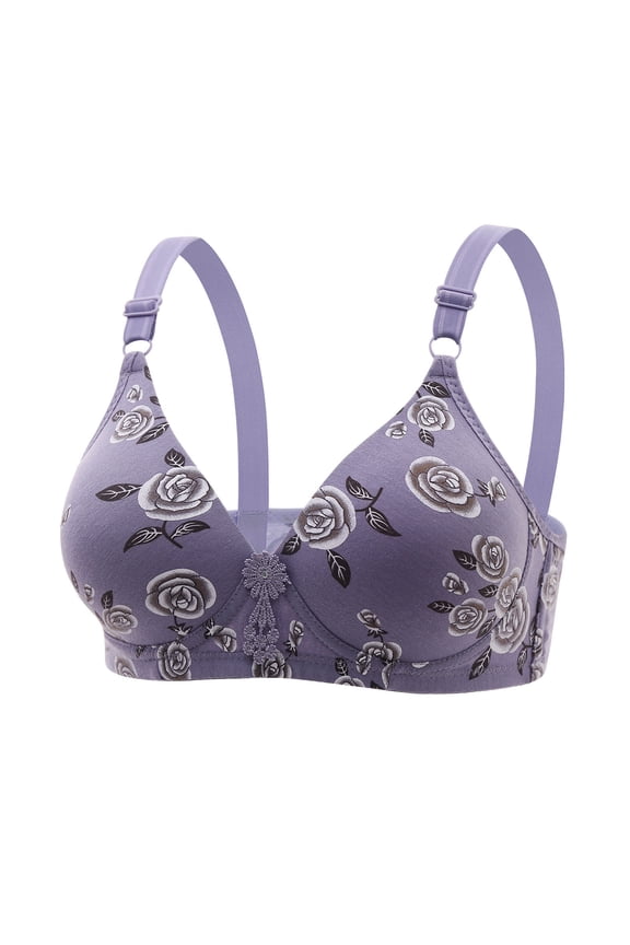 Bras for Women Plus Size,Wirefree Padded Bra Push Up,Women's Bra Soild Color Wire Free Underwear Bra Everyday Underwear,Women's T-Shirt Bras
