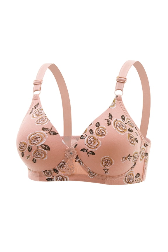 Bras for Women Plus Size,Wirefree Padded Bra Push Up,Women's Bra Soild Color Wire Free Underwear Bra Everyday Underwear,Women's T-Shirt Bras