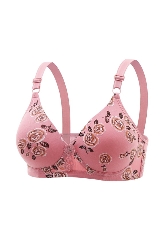 Bras for Women Plus Size,Wirefree Padded Bra Push Up,Women's Bra Soild Color Wire Free Underwear Bra Everyday Underwear,Women's T-Shirt Bras