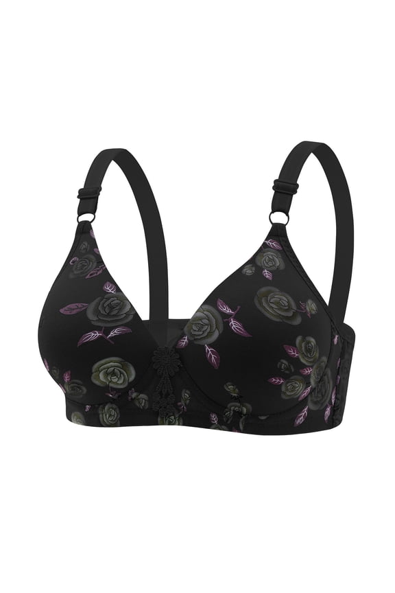 Bras for Women Plus Size,Wirefree Padded Bra Push Up,Women's Bra Soild Color Wire Free Underwear Bra Everyday Underwear,Women's T-Shirt Bras