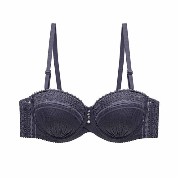 Tbopshirt Bras for Women Plus Size Clearance,Stretch Push-Up Womens Bras,Women's Lace With Color Double Breasted Push Up Bra,Up to 50% Off Fashion