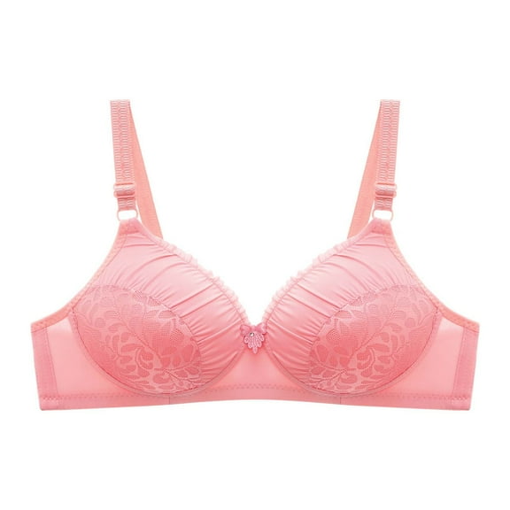 Tbopshirt Bras for Women Plus Size,Wirefree Padded Bra Push Up,Embroidered Glossy Comfortable Breathable Bra Underwear No Rims,Women's T-Shirt Bras