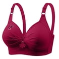 thumbnail image 1 of Tbopshirt Bras for Women Push Up Bra Plus Size Maternity & Nursing Printing Gathered Together Large Size Daily Bra Underwear No Rims, 1 of 4