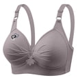 thumbnail image 1 of Tbopshirt Bras for Women Push Up Bra Plus Size Maternity & Nursing Printing Gathered Together Large Size Daily Bra Underwear No Rims, 1 of 4