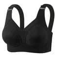thumbnail image 1 of Tbopshirt Bras for Women Solid Color Lace Panel Push Up Wireless Breathable Everyday Bra, 1 of 5