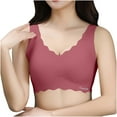 thumbnail image 1 of Tbopshirt Bras for Women,Women Fashion Sports Bra Wire Free Underwear One-Piece Bra Everyday Underwear, 1 of 3